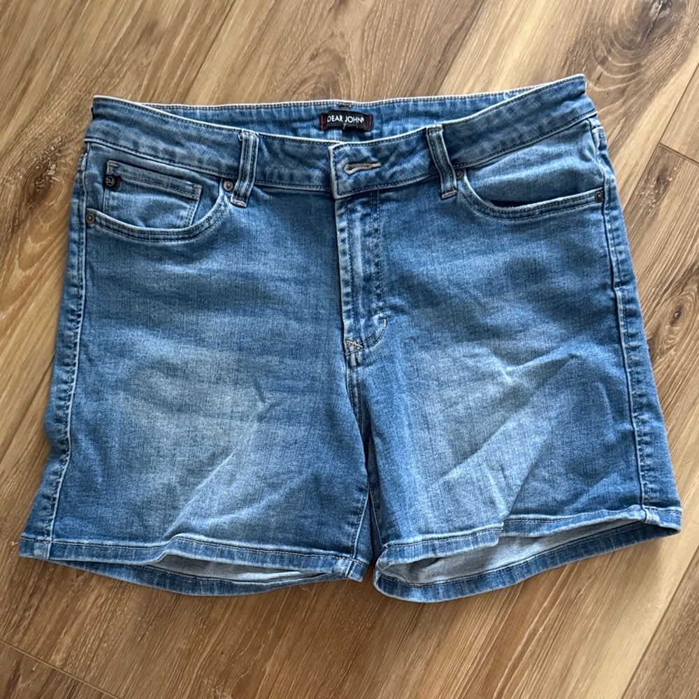 Dear John Light Blue Denim Shorts